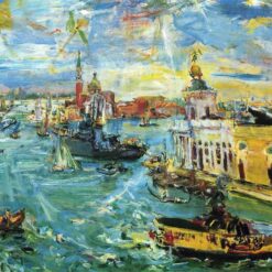 Customizable Oil Painting Inspired by Oskar Kokoschka's 'Venice Dogana' - Dafen Village's Special Offer