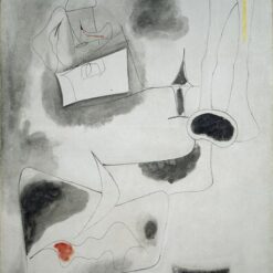 Exquisite Handmade Oil Painting on Canvas Inspired by Arshile Gorky's 1946 Surrealist 'Nude' Sketch and Study for Art Connoisseurs