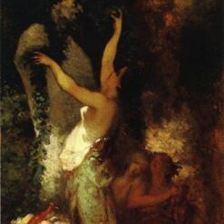 Custom-Sized Realist Mythological Painting "Offering to Pan" Inspired by Jean-Francois Millet's 1845 Masterpiece - Handmade in Dafen Village to Fit Your Space