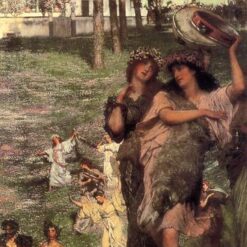 Sir Lawrence Alma - Tadema's 'On the Road to the Temple of Ceres' - 1879 Inspired Romantic Genre Oil on Canvas by Dafen Village Artisans, Collector's Item