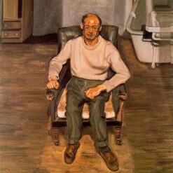 Exquisitely Hand - Painted "Paddington Interior, Harry Diamond" Inspired Expressionist Portrait Oil Painting by Dafen Village Studios - A Captivating Artwork for Art Aficionados