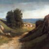 Custom-Made Oil on Canvas Painting Inspired by Gustave Courbet's 'Paysage Guyere' (1874 - 1876) - Unique Creations Tailored to Your Taste by Dafen Village Studios
