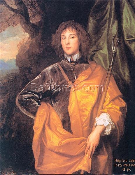 Philip, Fourth Lord Wharton” Inspired Baroque Portrait Oil Painting – Exquisite Craftsmanship from Dafen Village Studio