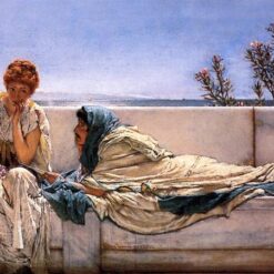 High-Resolution Print Inspired by Sir Lawrence Alma-Tadema's 'Pleading' (1876) - An Affordable Art Option from Dafen Village for Fans of Romantic Genre Paintings