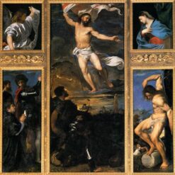 Polyptych of the Resurrection by Titian – High Renaissance Religious Oil Painting Reproduction from DaFen Village Studio