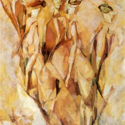 Authentic - Looking Reproduction of Marcel Duchamp's 'Portrait (Dulcinea)' - Handmade Cubist Figurative Oil Painting on Canvas by Dafen Village Artisans