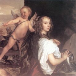 Exquisite Replica of “Portrait of a Girl as Erminia Accompanied by Cupid” INSPIRED BY Anthony van Dyck