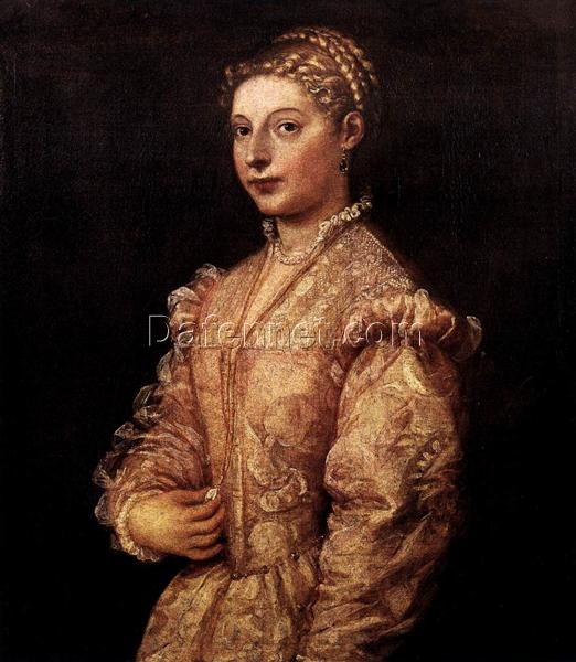 Titian’s Portrait of a Girl – 1545 Mannerism Oil on Canvas