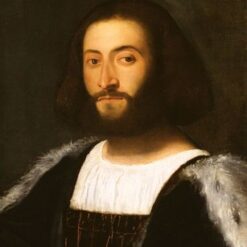 Luxury Art Reproduction – Portrait of a Man Inspired by Titian – Custom Oil Painting for Collectors & Classic Interiors