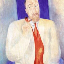 Hand - Painted Reproduction of "Portrait of a Man" INSPIRED BY Andre Derain, Fauvist Portrait from Dafen Village Artisans