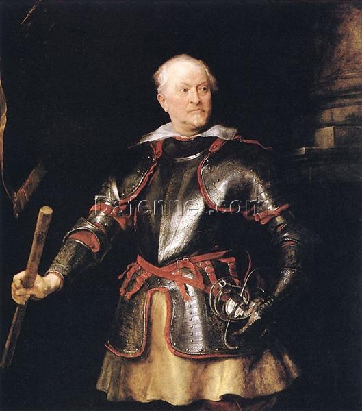 Collector’s Gem: Dafen Village’s High-Quality “Portrait of a Gentleman” INSPIRED BY Van Dyck’s Baroque Portrait Oil Painting