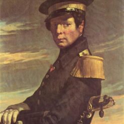 Custom-Sized Realist Portrait "Portrait of a Naval Officer" Inspired by Jean-Francois Millet - Handmade in Dafen Village to Suit Your Space