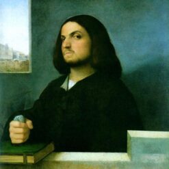 Portrait of a Venetian Gentleman Inspired by Titian – High Renaissance Oil Painting from DaFen Village Studio