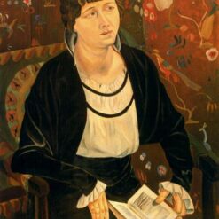 1913 'Portrait of a Woman' in the Style of Andre Derain - Handmade Oil Painting from Dafen Village for Discerning Art Collectors