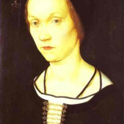 Exquisite 'Portrait of a Woman' Inspired Oil on Wood Painting Embodying Northern Renaissance Spirit - Dafen Village Studio's Masterwork