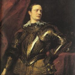Dafen Village Handmade Replica of Anthony van Dyck's “Portrait of a Young General” - A Baroque Portrait Marvel on Oil Canvas