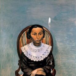 Hand - Painted Expressionist Portrait of a Young Girl in Black INSPIRED BY Andre Derain (c.1914), Created by Dafen Village Artisans