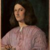 High - Quality Replica of Giorgione's 1504 'Portrait of young man (Giustiniani Portrait)' - High Renaissance Portrait Oil on Canvas by Dafen Village Studio