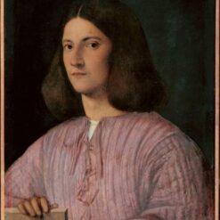 High - Quality Replica of Giorgione's 1504 'Portrait of young man (Giustiniani Portrait)' - High Renaissance Portrait Oil on Canvas by Dafen Village Studio