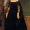 Hand-Painted Romantic Wall Art INSPIRED BY Böcklin’s Fanny Janauschek Portrait