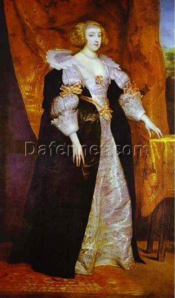 Baroque Mystery – “Portrait of an Unknown Woman” Inspired Oil Canvas Painting by Dafen Village Artists