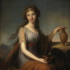 Dafen Village-Inspired Oil on Canvas: Portrait of Anna Pitt as Hebe INSPIRED BY Louise Elisabeth Vigee Le Brun’s 1792 Masterpiece