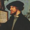 High - Quality 'Portrait of Bonifacius Amerbach' - themed Northern Renaissance Style Oil Painting on Wood - Dafen Village Artists' Creation