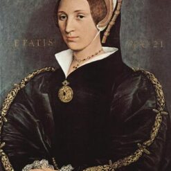 High - Quality Replica 'Portrait of Catarina Howard' INSPIRED BY Hans Holbein the Younger - Northern Renaissance Oil, Panel & Tempera Painting from Dafen Village for Home and Office Adornment