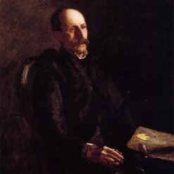 Thomas Eakins - Style Realistic Portrait of Charles Linford, the Artist in Oil on Canvas - Ideal for Interior Decoration