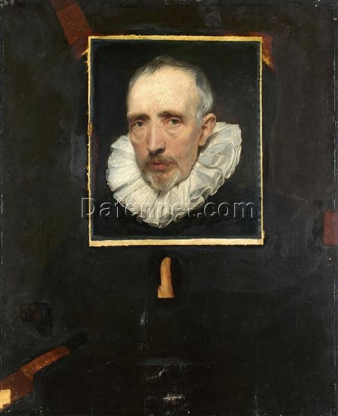 Collector’s Treasure: Dafen Village’s High-Quality “Portrait of Cornelis van der Geest” INSPIRED BY Van Dyck’s Baroque Portrait on Oak