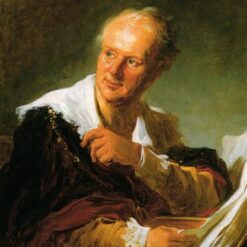 Home Decor Upgrade: Dafen Village's Artistic Rendition of “Portrait of Denis Diderot” in Rococo Style Oil Canvas