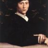 High-quality 'Portrait of Derich Born' Inspired Oil Painting on Wood - Northern Renaissance Aesthetic by Dafen Village Studio