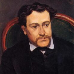 Hand - Painted Impressionist Portrait "Portrait of Édouard Blau" INSPIRED BY Frédéric Bazille (1866) - Skillfully Crafted by Dafen Village Artisans