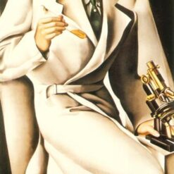 Tamara de Lempicka-Inspired "Portrait of Dr. Boucard" – Iconic Art Deco Portrait for Luxury Interiors & Fine Art Collections | DaFen Village Studio