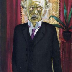 Authentic Reproduction of Otto Dix's "Portrait of Dr Heinrich Stadelmann" - A Captivating Veristic Portrait in Oil on Canvas