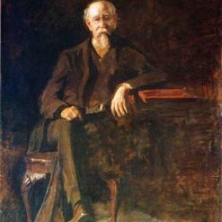 Authentic - Looking Realistic Portrait of Dr. William Thompson in Oil on Canvas Inspired by Thomas Eakins - Ideal for Historical and Art - Themed Interiors