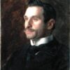 Exceptionally Detailed Realistic Portrait of Francesco Romano INSPIRED BY Thomas Eakins - Hand - Painted Oil on Canvas for Art - Centric Home Decor from Dafen Village Studios