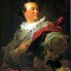 Dafen Village Hand - Painted “Portrait of François Henri d`Harcourt” Inspired 18th Century Rococo Style Oil Portrait Canvas for Living Room Decor