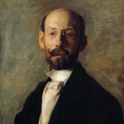 Stunning Hand-Painted Realistic Oil Canvas Portrait of Frank B. A. Linton Inspired by Thomas Eakins (1904) - Dafen Village's Finest Creation