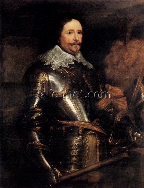 Dafen Village Handmade Replica of Anthony van Dyck’s “Portrait Of Frederik Hendrik” – A Baroque Masterpiece on Oil Canvas