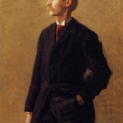 Hand-Painted Replica of Thomas Eakins' "Portrait of Harrison S. Morris" (1896) - Distinguished Realist Portrait Oil Painting on Canvas from Dafen Village, Ideal for Art Lovers and Portrait Enthusiasts
