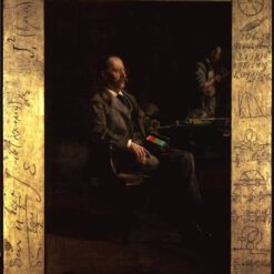 Dafen Village Inspired Reproduction of Thomas Eakins' "Portrait of Henry Augustus Rowland" (1897) - High-Quality Realist Portrait Oil Painting for Sale, Great for Art Collections and Interior Designers Seeking Authoritative Portraits