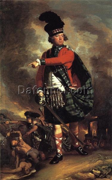 Authentic Handmade Oil Painting of Portrait of Hugh Montgomerie, 12th Earl of Eglinton INSPIRED BY John Singleton Copley’s 1780 Timeless Neoclassical Portrait