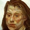 Exquisite Reproduction of Lucian Freud's 1990 'Portrait of Ib' - Expressionist Oil Canvas Masterpiece