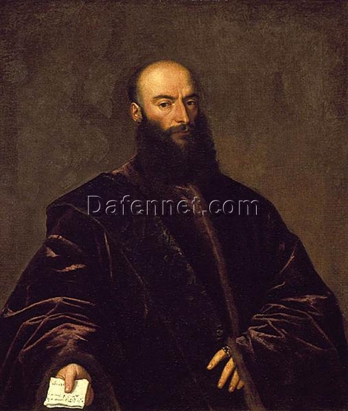 Portrait of Jacopo Dolfin by Titian – High Renaissance Oil Painting (c.1532)
