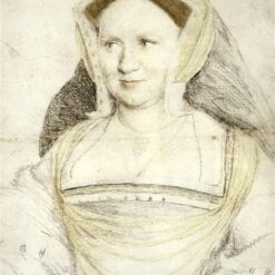 High-quality 'Portrait of Lady Mary Guildford' Replica in Northern Renaissance Style - Hand-crafted Oil on Wood Painting by Dafen Village Artists