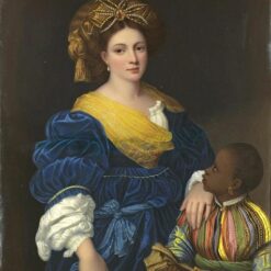 Elegant Portrait of Laura de Dianti – Titian’s High Renaissance Oil Painting – Custom Art from DaFen Village Studio