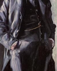 Egon Schiele's 'Portrait of Leopold Czihaczek, Standing' Impressionist Style Hand-painted Oil on Canvas - Ideal for Creating a Thought-provoking and Expressive Atmosphere in Your Space