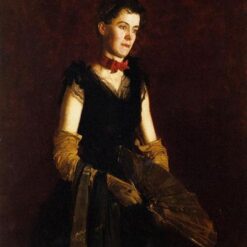 Authentic-Looking Realist Portrait "Portrait of Letitia Wilson Jordan" (1888) by Thomas Eakins - Dafen Village Creation, Oil Painting for Home and Office Spaces, Adored by Art Aficionados and Those Who Appreciate the Art of Female Portraiture