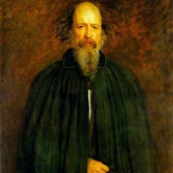 Authentic-Looking Realistic Portrait of Lord Alfred Tennyson by John Everett Millais - Dafen Village Creation on Canvas